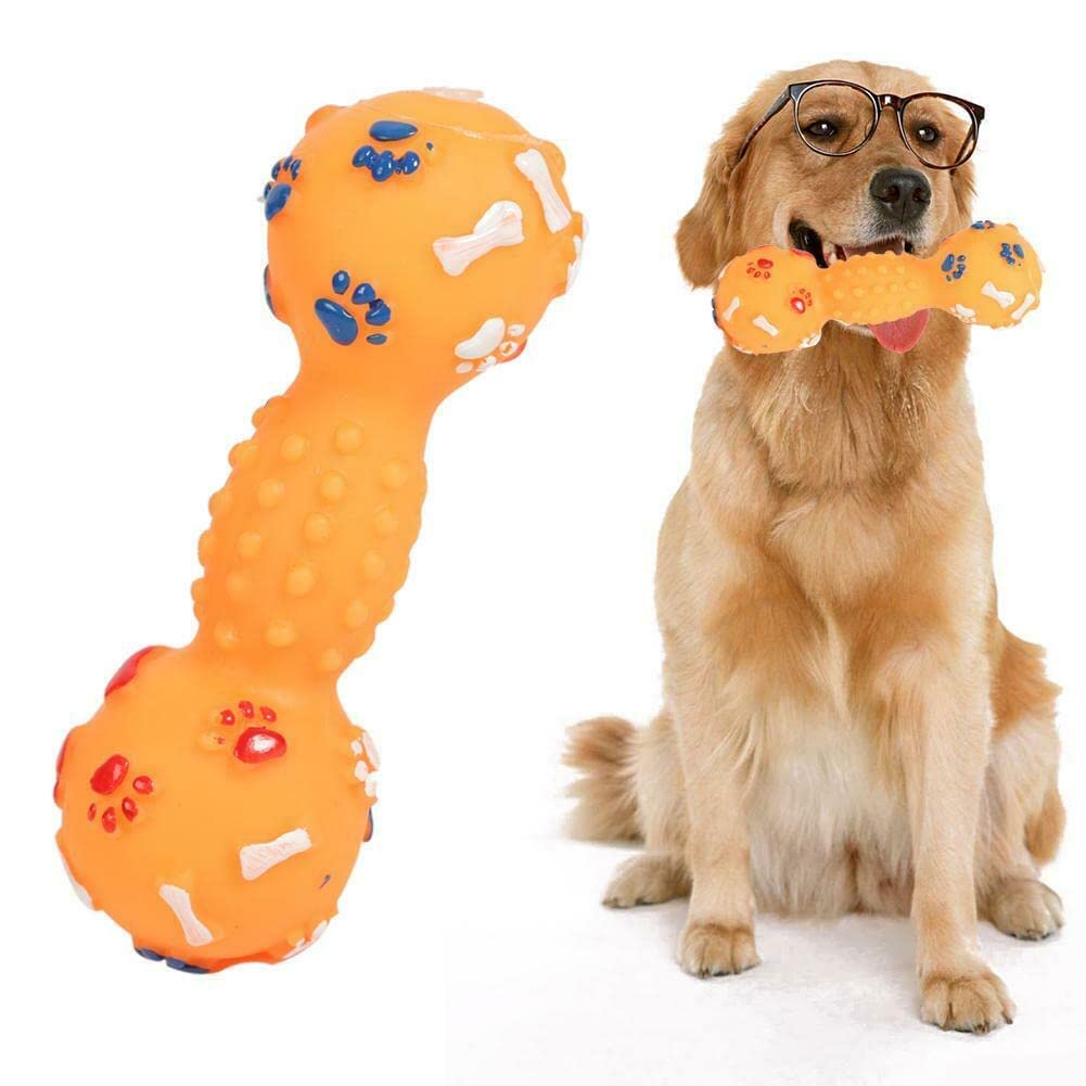 Pups&Pets Dog Squeeze Squeaky Chew Toys Colorful Interactive Dog Toys Dotted Dumbbell Shaped Toy - 1 Pcs Pack. (B09TH5JN69) Amazon Price History, Amazon Price Tracker