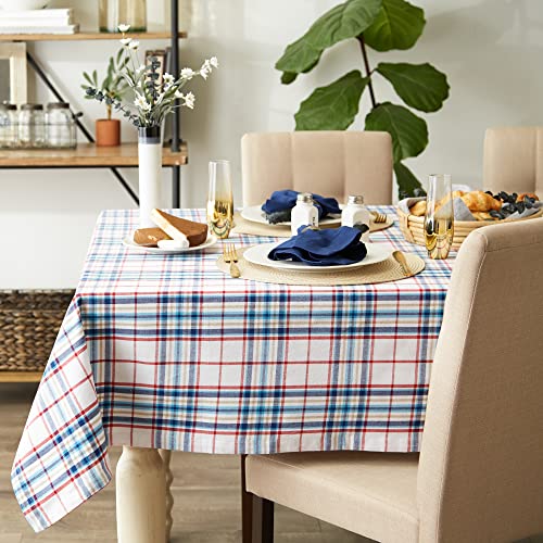 Dii Nantucket Kitchen Collection Cotton, Machine Washable, Tablecloth, 70" Round #TOP1