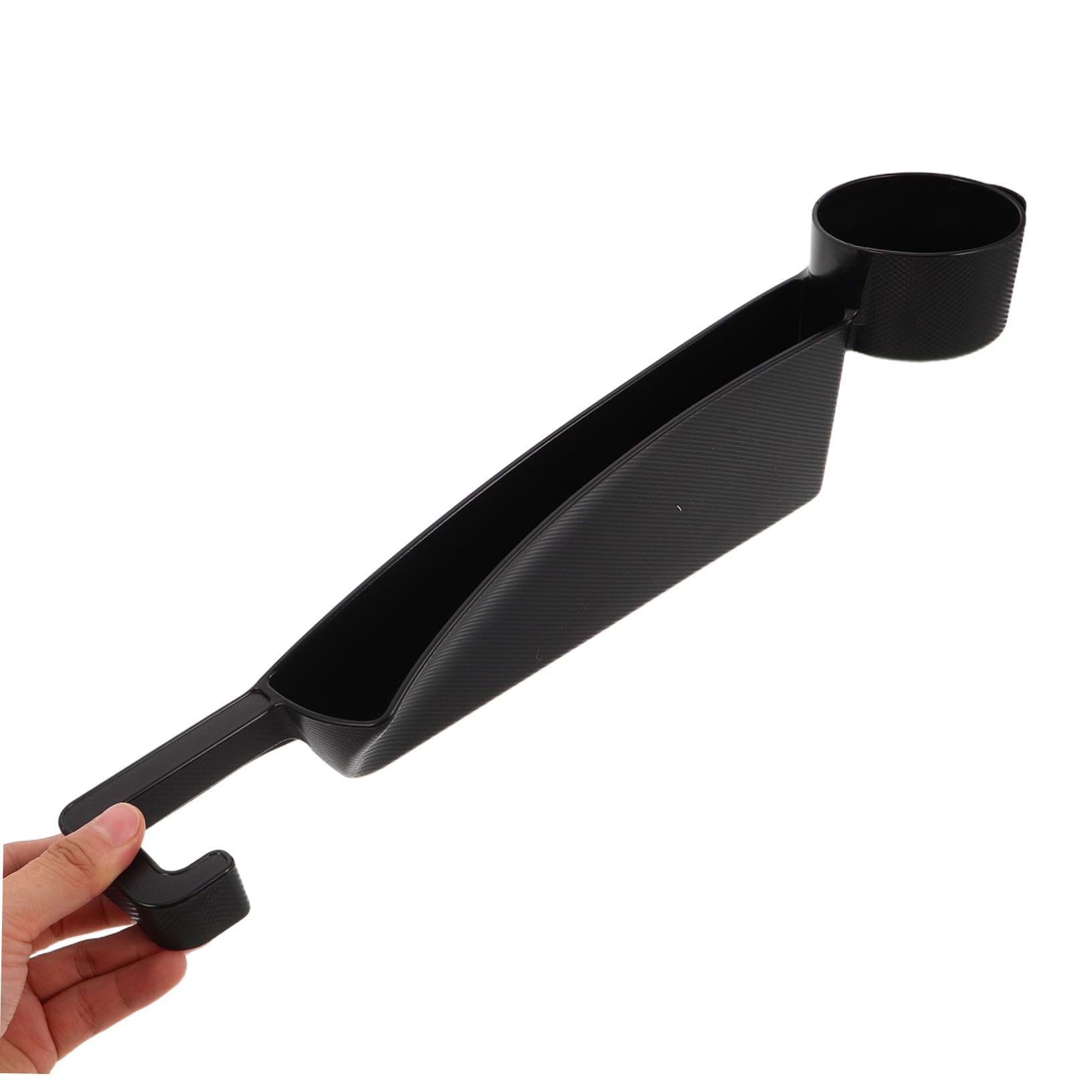 Caja de almacenamiento para huecos de coche Organizador de almacenamiento de SUV organizador de asiento de coche contenedor abs Black