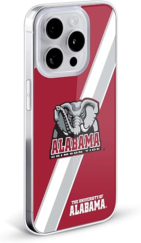 Miniatura 2 de Head Case Designs Funda de gel suave con licencia oficial de la Universidad de Alabama UA Stripes protección de grado militar compatible con Apple