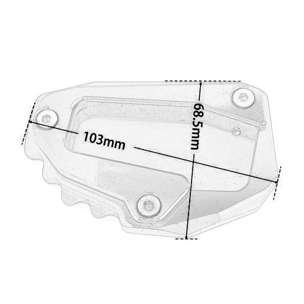 Piastra di Supporto per cavalletto Laterale allargato per Ducati 2025 per Scrambler per Icon Dark per Full Throttle per Scrambler 1100 800 per Desert Sled