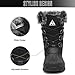 Mishansha Women Winter Boots Warm Plush Lining Fashion Mid Calf Booties Outdoor Waterproof Cold Weather Women Snow Shoes Black