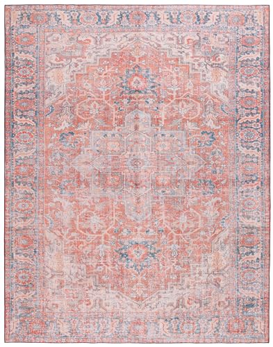 Tapete Safavieh Washable Tucson 8x10 ft Rust Navy miniatura 3