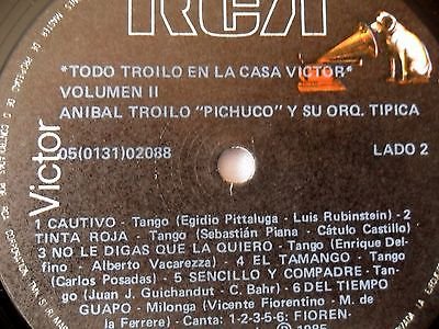 Vista 5 de TODO TROILO EN LA CASA VICTOR VOL II-CAUTIVO-CORDON DE ORO- RCA 1985 VG++EXCELL
