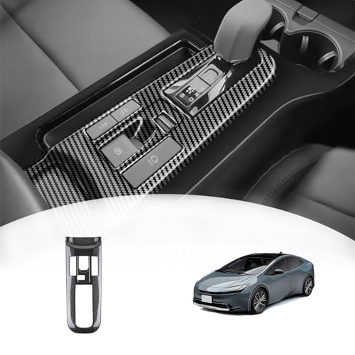 【GIKAKU】トヨタ プリウス60系 に適合 専用 アクセサリーパーツ シフトレバーパネル PRIUS 60系 インテリアパネル ドレスアップ 内装パーツ ガーニッシュ (カーボン調)