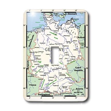 Carte de l'Allemagne moderne lsp_109160_1 pour réviser la géographie sans fatigue