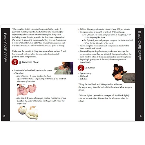 Urgent First Aid Guide With Cpr & Aed - 52 Pages | Full Color First Aid Booklet By Urgent First Aid™ Complies With Osha & New Ansi Guidelines, Pocket Guide #TOP3
