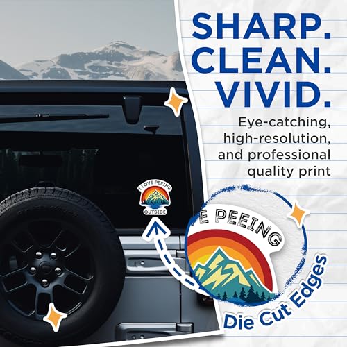 Image of (2 Pack) I Love Peeing Outside Bumper Sticker - Funny Camper Outdoorsman Adventurer Hiker Camping - 5 Inches On Longest Side - Premium Vinyl - Made in USA BMCS0283