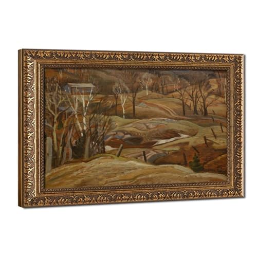 Toile paysage d'automne mat WCYB pour décoration murale de bureau