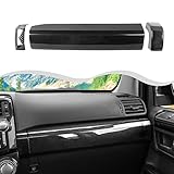 Voodonala for 4Runner 2010-2023 Center Console Co-Pilot Passenger Decoration Trim fit Toyota 4Runner SUV 2010-2023(Carbon Fiber Black,3Pcs/Set,ABS)