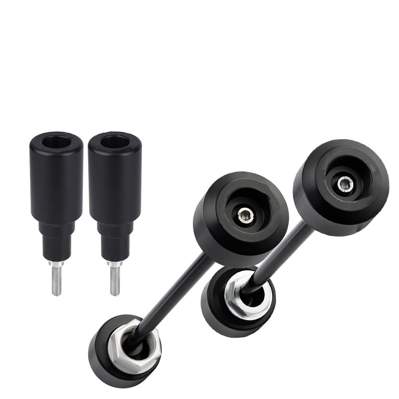 ZHAUPMCB Frame Sliders Fit For 701 Motorcycle Front Rear Axle Frame Crash Sliders Wheel Fork Slider Protector Crash Pads(For Rear Wheel)