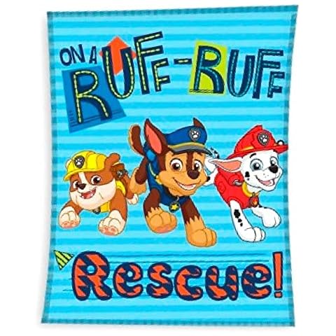 PawPatrol On A Ruff-Ruff Rescue Childrens Character Licensed Fleece Blanket Throw Cover