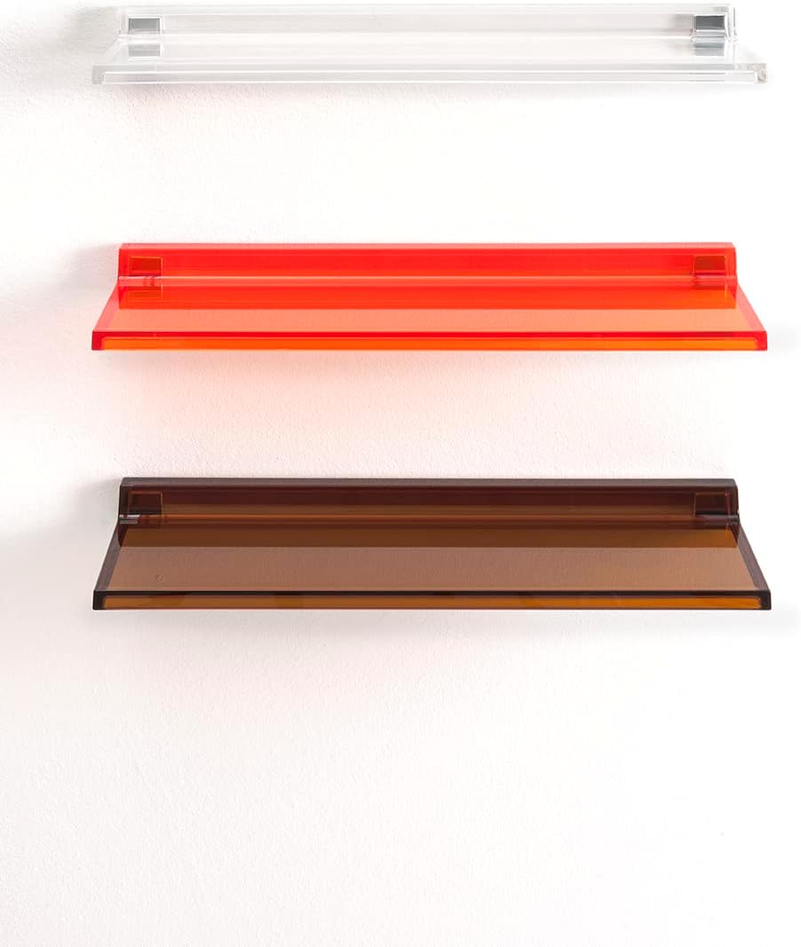Kartell Shelfish Shelving by Ludovica & Roberto Palomba, Pack of 1, Transparent Crystal