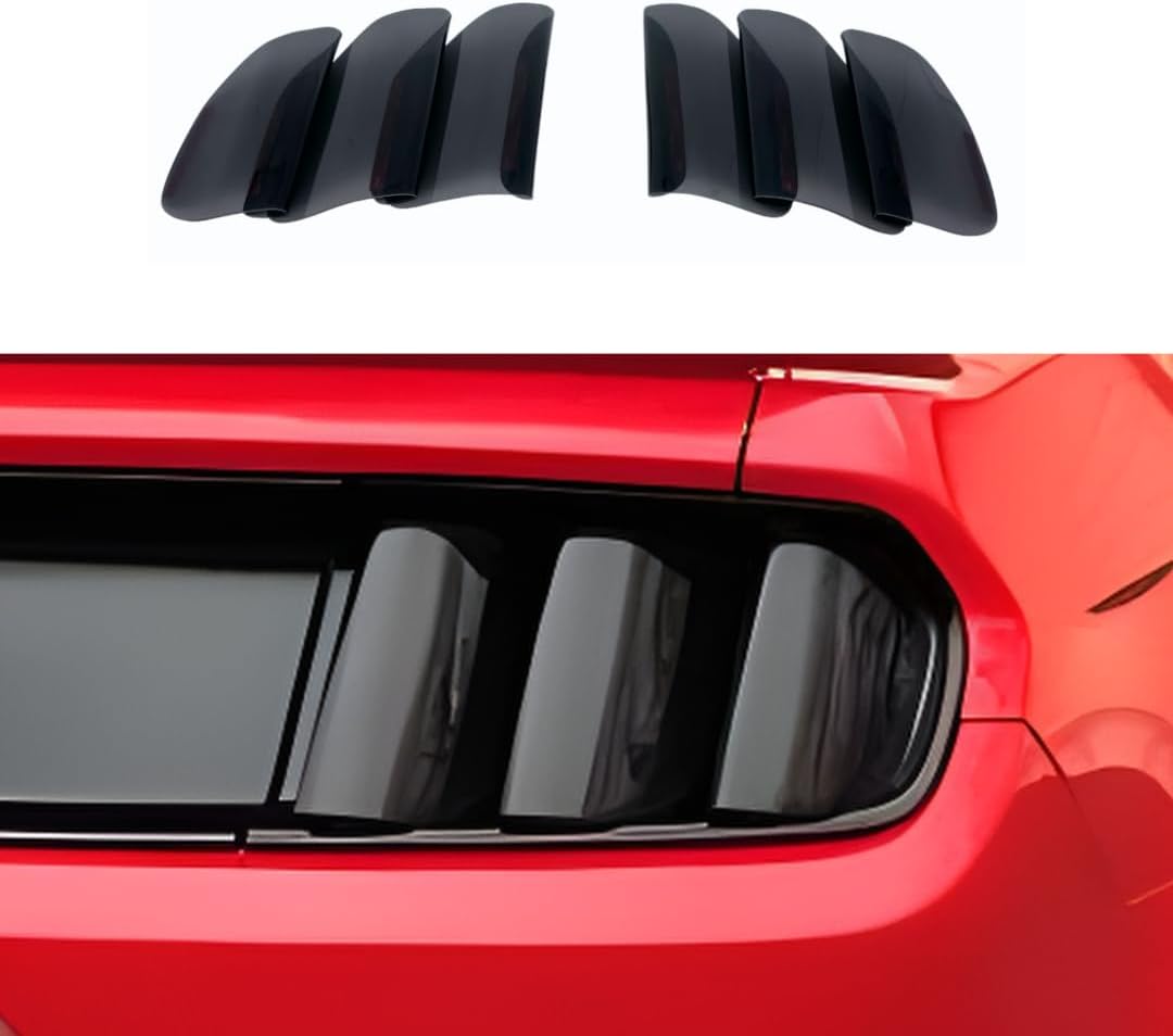 Smoked Tail Light Covers for 2015-2017 Ford Mustang All Models