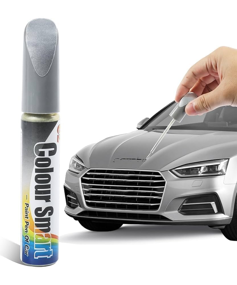2 in 1 Car Scratch Remover Touch Up Paint Pen 12ml | Quick Dry Automotive Repair for Deep & Minor Scratches Chips & Scuffs | Easy DIY Applicator for Cars Bikes (Gray)-image-6