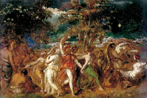 Impression moderne Il Ballo William Etty pour réveiller un mur blanc