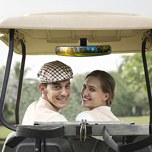 10L0L Panoramic Convex Golf Cart Mirror For Ezgo, Club Car, Yamaha, Golf Cart Rear View Mirror #TOP1