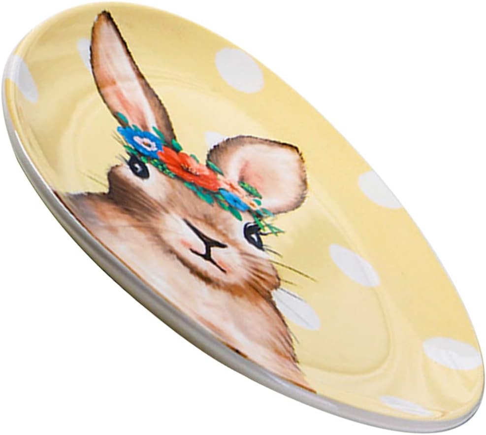 CALLARON Easter Bunny Cake Pans Ceramic Easter Plates Bunny