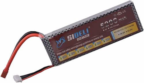 Eleoption 11.1V 5200mAh 3S 30C LiPo Battery for RC Car