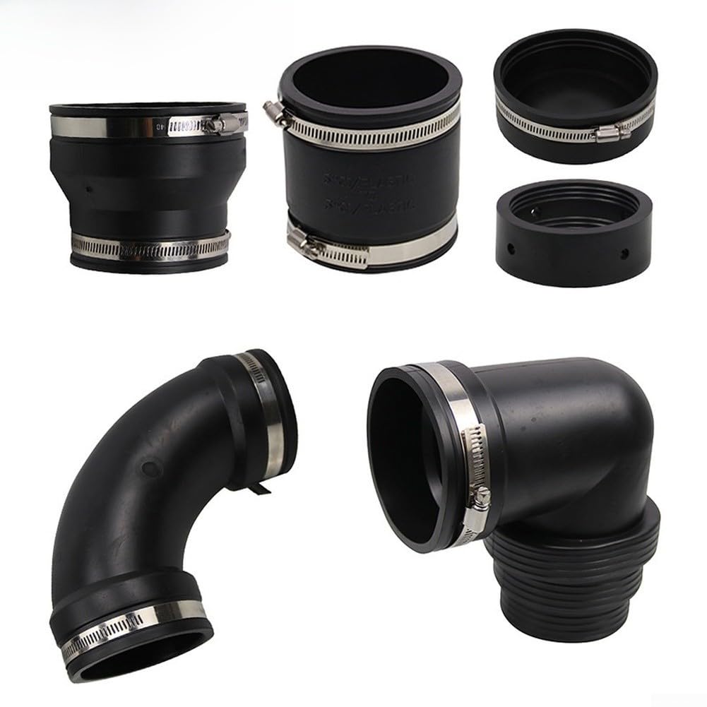 Kit tubo di scarico RV 3 pollici Slip Fit Configurazione per acque reflue per collegamento fognario su camper e camper