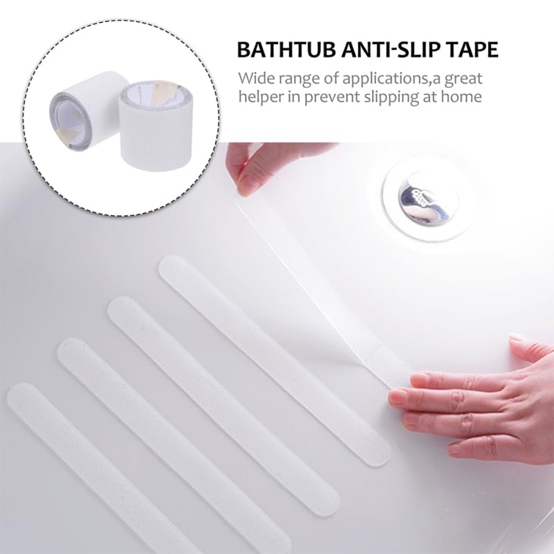 VOSAREA Transparent Anti-Slip Tape for Stairs 39.37X1.96 Inch Waterproof Traction Tape for Indoor Outdoor Steps Wooden Floors Ramps