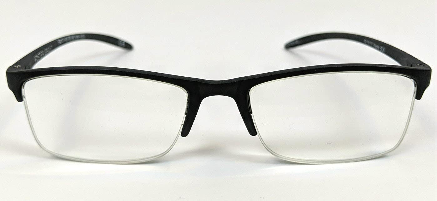 Foster Grant Paolo BLK Reading Glasses +1.50 with Soft Case, Black