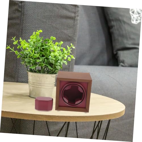 Caja para relojes automáticos con 3 niveles ajustables y estuche giratorio de madera 4