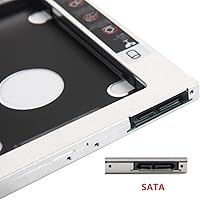 Vista 2 de 2ª SATA HDD SSD Disco Duro DVD CD ROM Óptico SuperDrive Caddy Marco para Unibody MacBook / MacBook Pro 13 15 17 Early Mid Finales de 2008 2009 2010