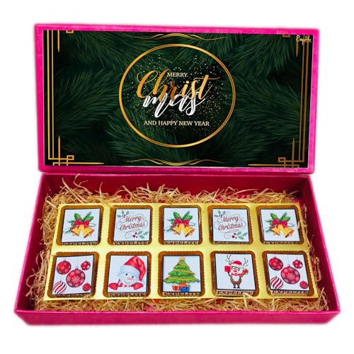 Image of Expelite Happy New Year Chocolate Gift for Kids -10 Pc Happy New Year Gift for Employees Clients Customers