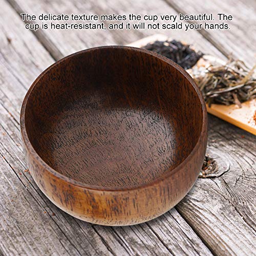 Copo de beber de madeira, copo de madeira, caneca de chá de madeira, durável para bar café chá leite