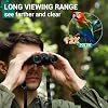 POLDR 12x25 Compact Binoculars for Adults, High Powered Waterproof Binocular with Phone Adapter, Small Easy Focus HD Binoculars for Bird Watching, Concerts, Hiking, Travel, Cruise