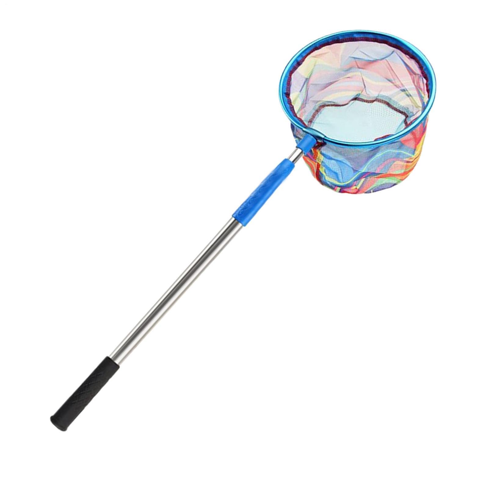 Children's Fishing Net - Kids Fishing Nets - Beach Nets | Retractable Crab Net for Crabbing Kids | Non-Slip Handle Heavy-Duty Skimmer Toys for Catching Butterfly Outdoor Summer Game Camping