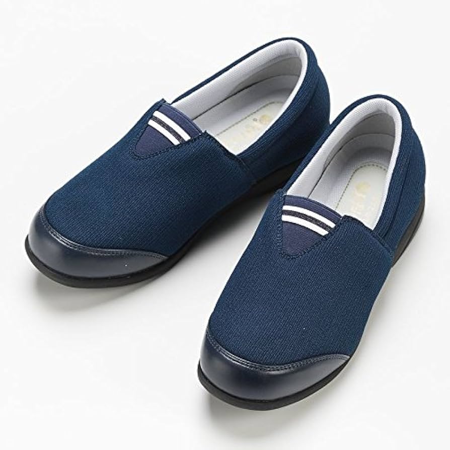 Amazon | 介護シューズ たんぽぽ日和 6315/T-315 外出用 ブルー