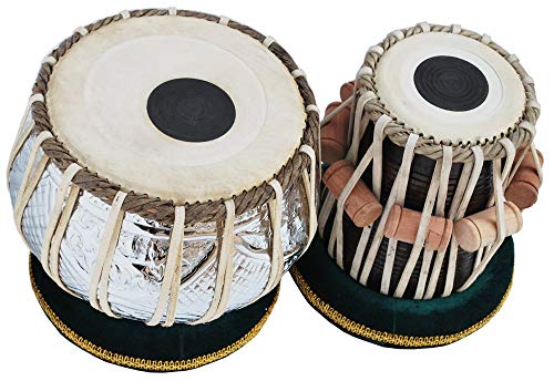 Delhi Tabla Tambours rembourrés avec accessoires pour réussir l'accordage de vos percussions
