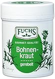 FUCHS Bohnenkraut gerebelt, Gewürz mit leicht pfeffriger Note (aromatische Kräuter in Dose), 3er...