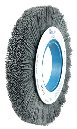 Image of Weiler 83393 8 inch Crimped Filament Nylox Wheel, .040 /80SC Fill, 3-1 /4 inch Arbor Hole, Made in The USA