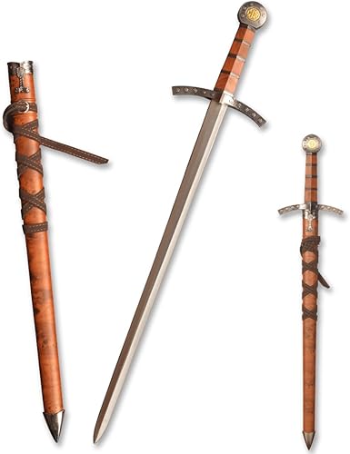 Espada corta medieval, espada occidental de metal con funda, para decoración y colección de exhibiciones