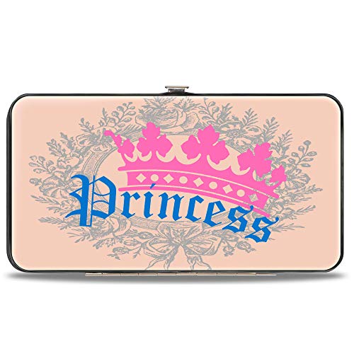 Buckle-Down womens Buckle-down Hinge - Crown Princess Oval Baby Pink/Baby Blue Wallet, Multicolor, 7 x 4 US - Image 3