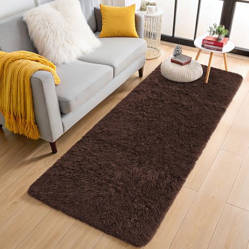 OLANLY 2x8 Machine Washable Runner Rugs for Hallway, Soft Fluffy