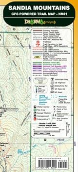 Sandia Mountains : GPS Powered Trail Map - NM01