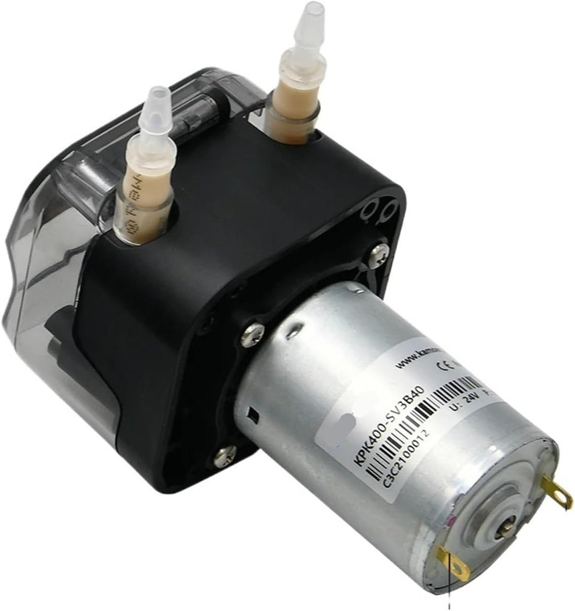 1pcs 400ml/min KPK400 High Flow Peristaltic Pump 12V 24V Motor Self-priming Pump BPT Tubing Dosing Pump for Lab(KPK400-SV3B40-24V)