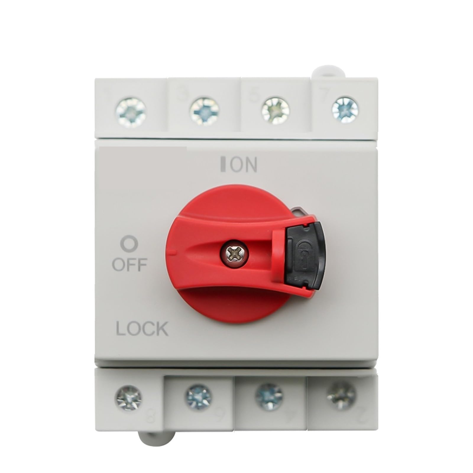 Su guida Din solare fotovoltaico DC 4P 32A 1000V maniglia rotante isolatore sezionatore rotativo for scatola di distribuzione solare 1 pz(EAPV-N324-W)