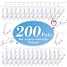 Kanayu 100 Pack Wired Earbuds Bulk for Classroom Ear Headphones Wired Basic Student Earbuds No Microphone with 3.5MM Jack for Class Laptop School Library, Individually Bagged (White)