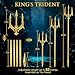 King’s Trident 83 Inches Metal Alloy Cosplay Prop – Adjustable 4-Section Poseidon Staff for Adult Halloween & Display Décor