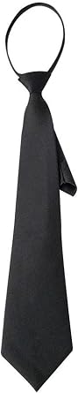 Length 42cm Black Women s Narrow Necktie with Zipper Adjustable Neck Tie Elegant All-match Trendy Unisex Casual Business Womens Accessories