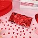 MARFOREVER Herz Konfetti Glitzer, Hochzeit Rot Konfetti Metallisch Folie Herzen Streudeko Pailletten Confetti für Party Geburtstag Valentinstag Verlobung Tisch Dekorationen