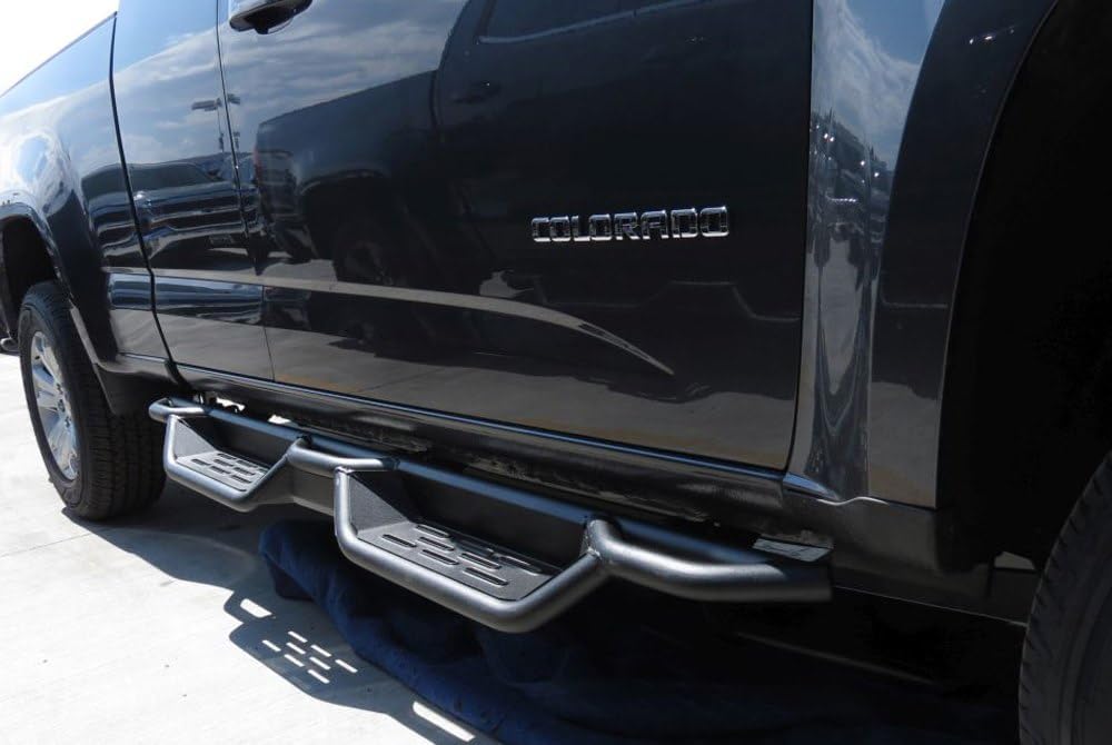 APG WB14NJD9M - Drop Down Style Cab Length Black Nerf Bars