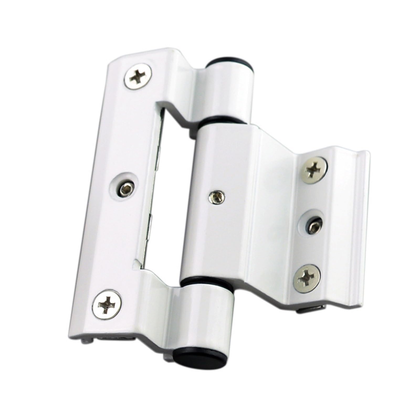 GSCLZ Window Hinge 90 mm Aluminum Casement Alloy PVC Window Hinge Hidden Black Casement Folding Hinges(White)