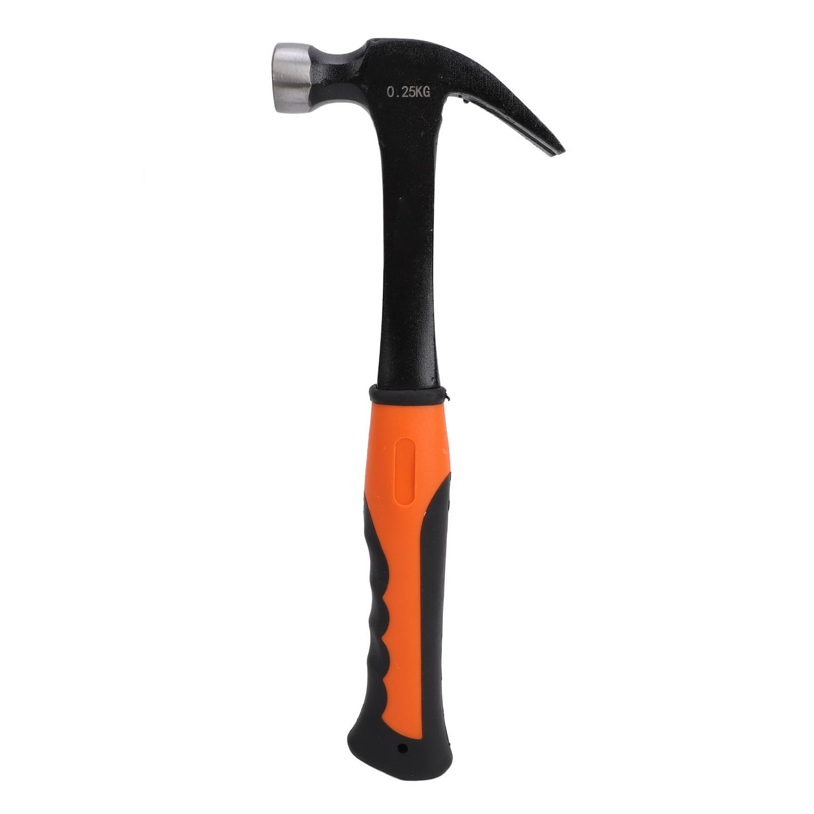 Mini Martillo de Garra, Martillo de Electricista de Acero con Alto Contenido de Carbono y TPR con Extractor de Clavos y Orificio para Cordón, para Carpintería, Construcción, (0,25 kg)