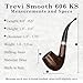 Savinelli Trevi Series - Italian Handmade Mediterranean Briar Wood Pipe, Bent Billiard, Polished Finish, 6mm, 606 KS
